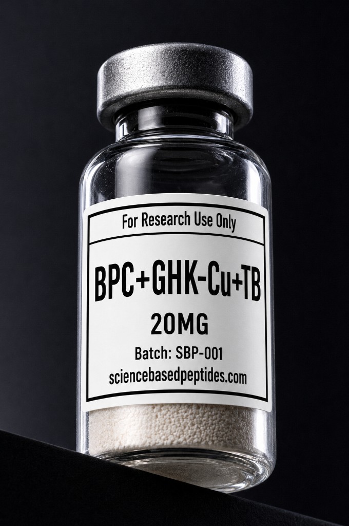 BPC-157 + GHK-Cu + TB-500 research peptide - Science Based Peptides